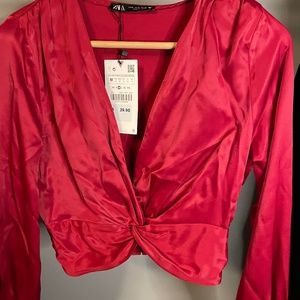 Zara Red crop top
